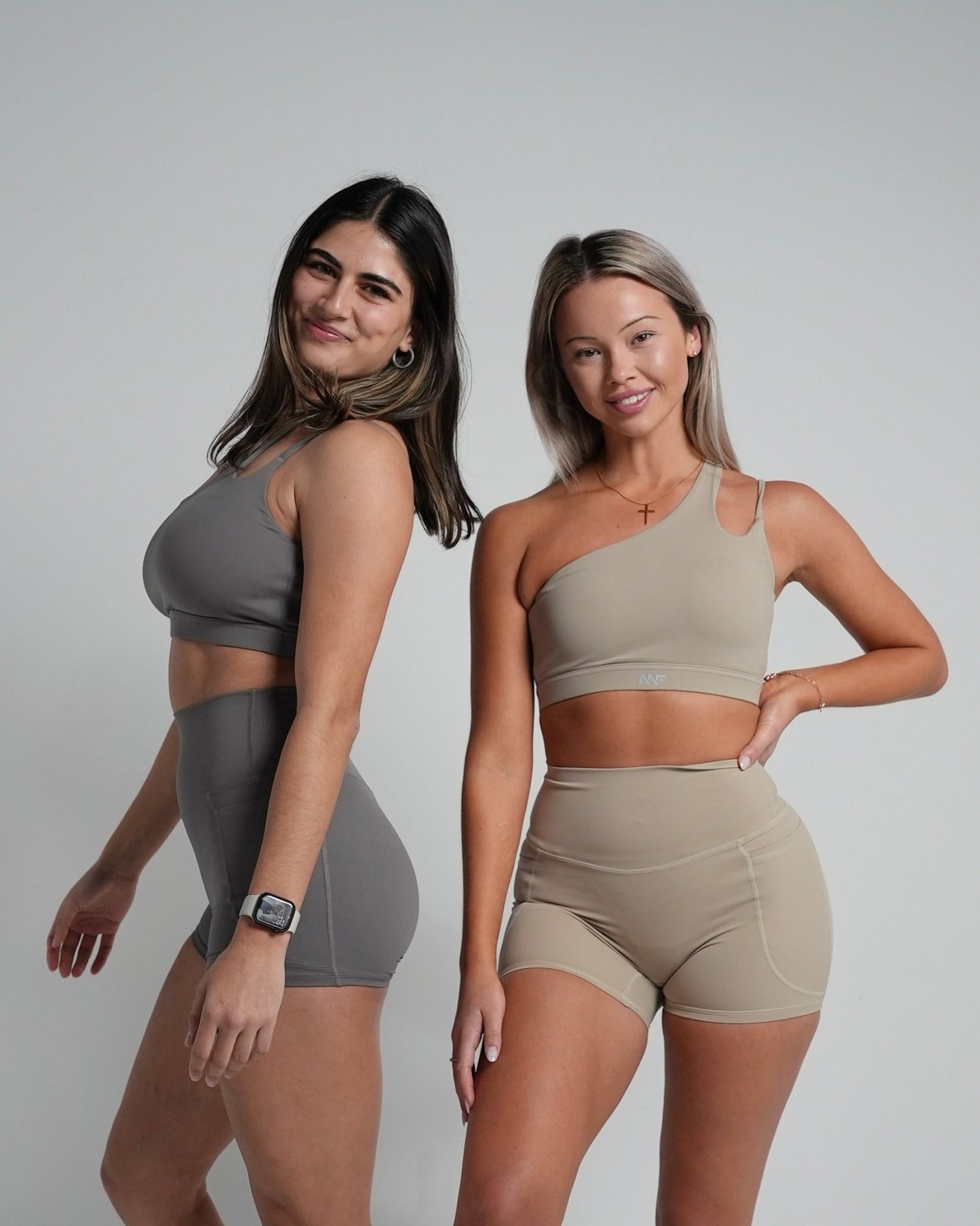 Flex Compression Sports Bra - Sandstone Beige