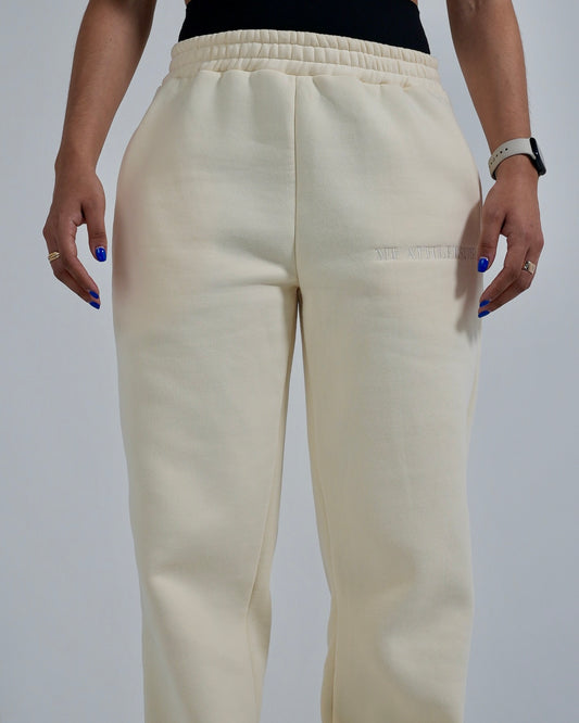 Lounge Track Pants - Cream