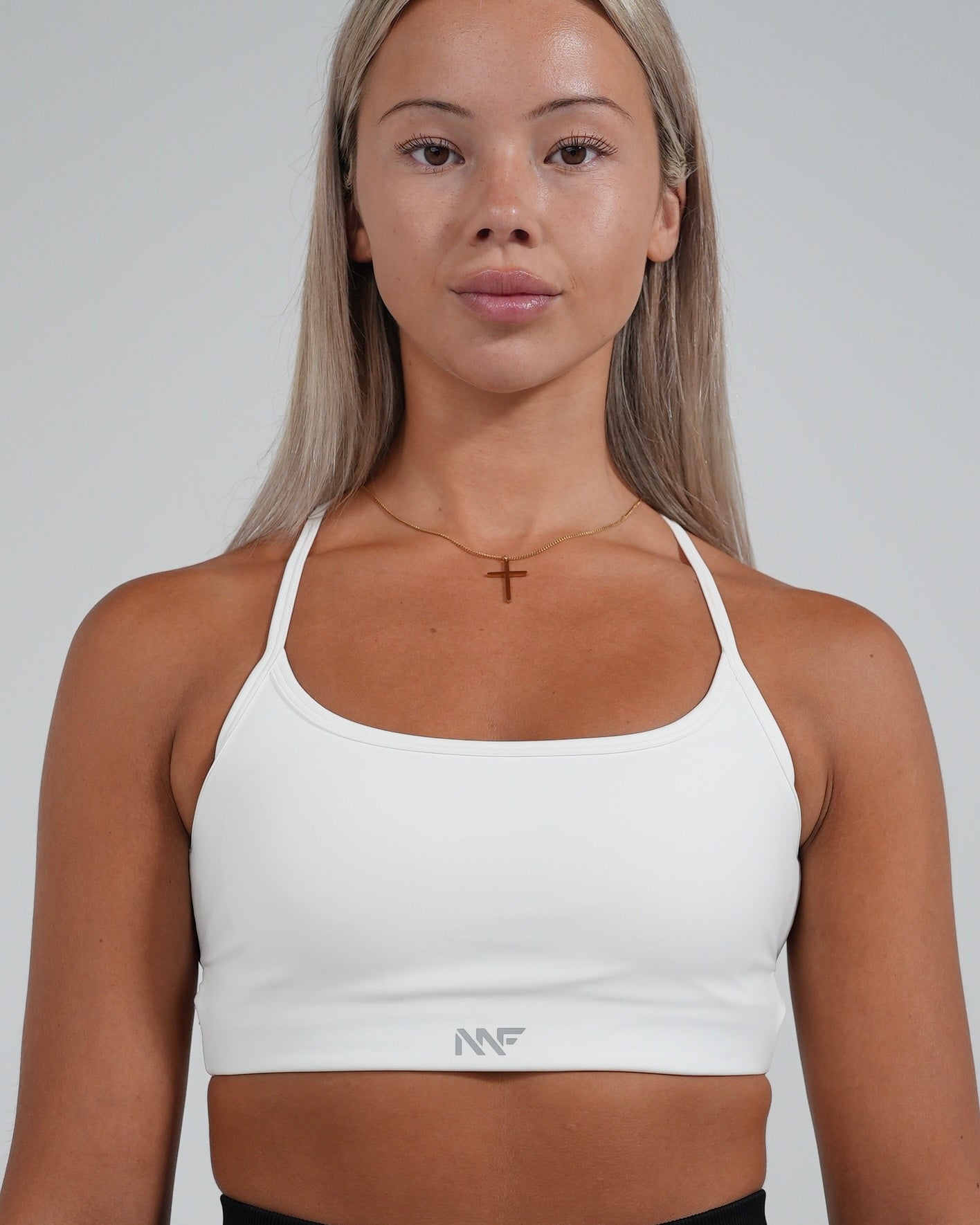 Form Cross-Back Bra - White