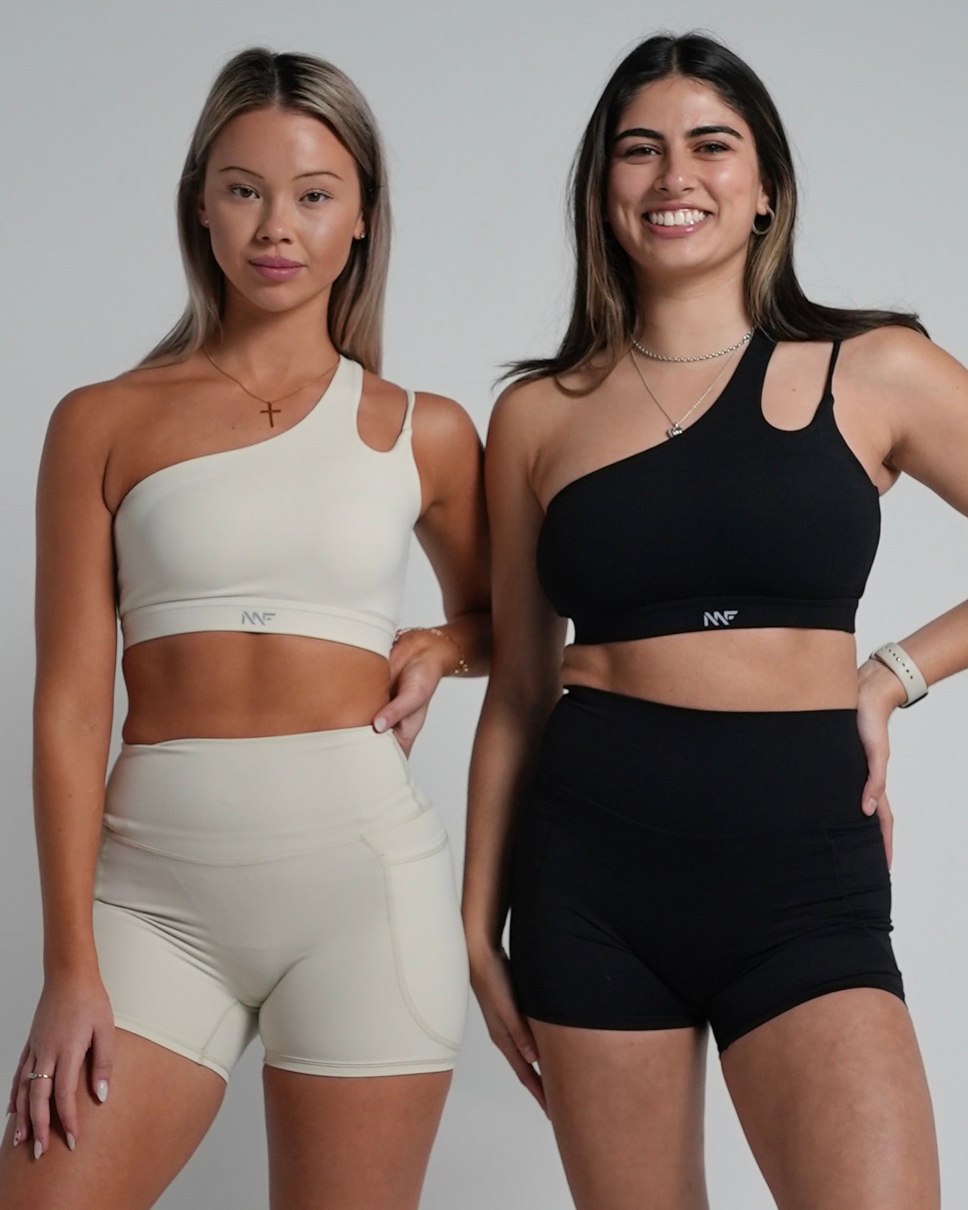 Flex Compression Sports Bra - Ivory Cream