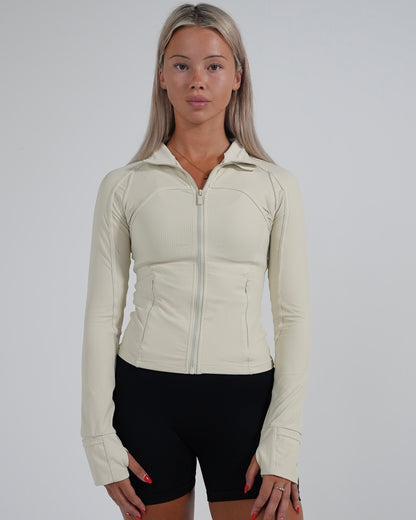 Form Ribbed Jacket - Cream