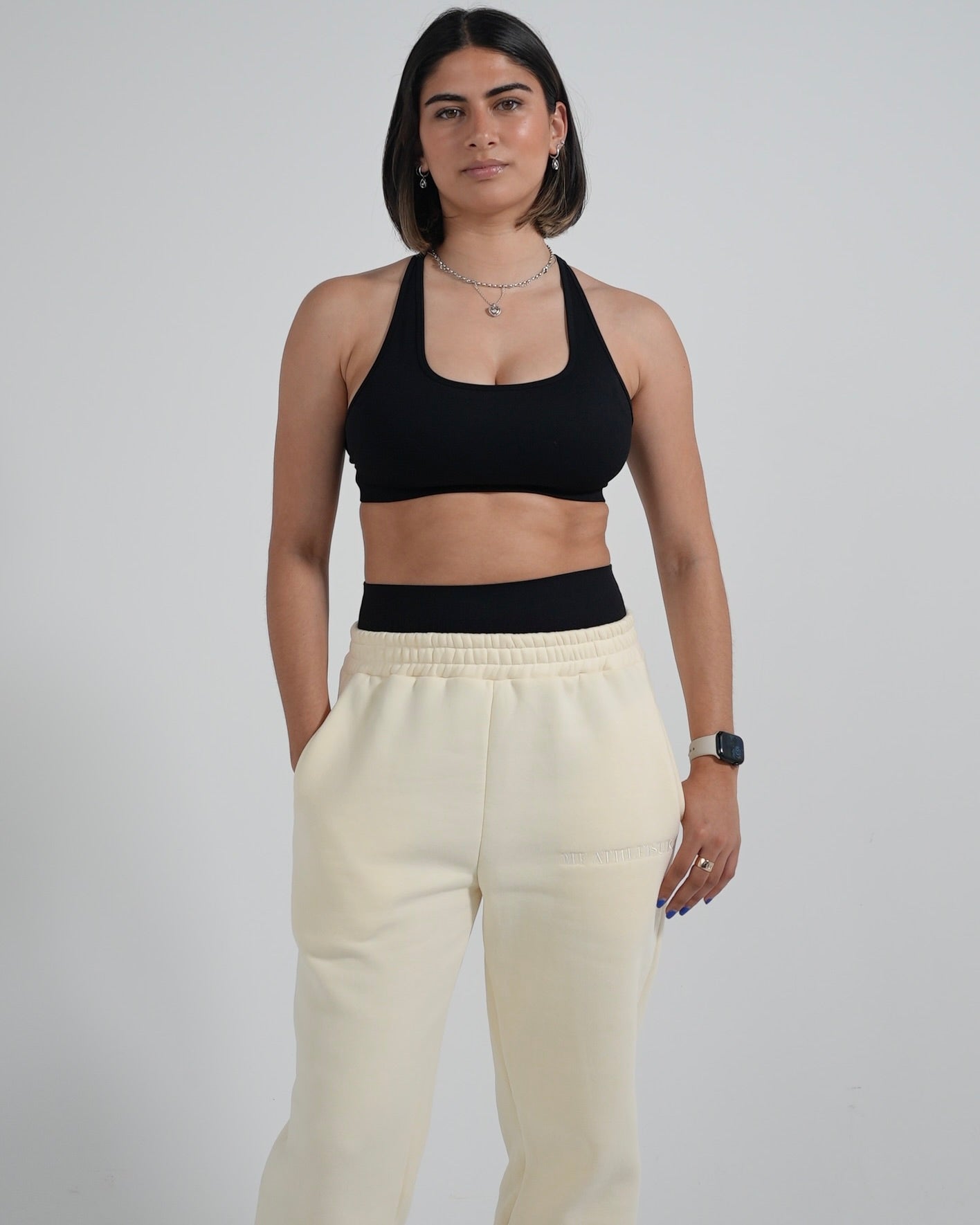 Lounge Track Pants - Cream