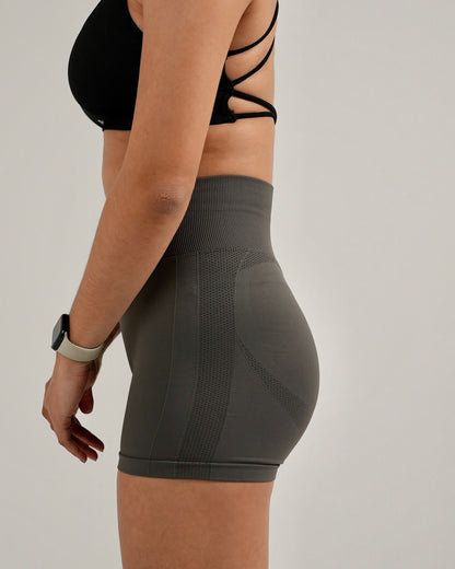 Sculpt Scrunch Bum Shorts - Charcoal